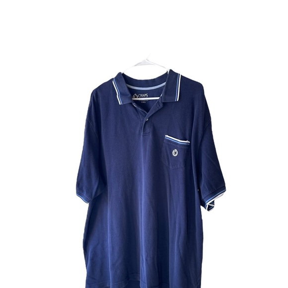 Men’s CHAPS Blue Polo Shirt Size XXL - Picture 4 of 5